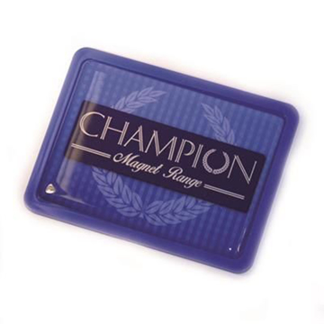 purple champion rectangular magnet