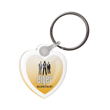 Domed Acrylic Keyring in full colour pint
