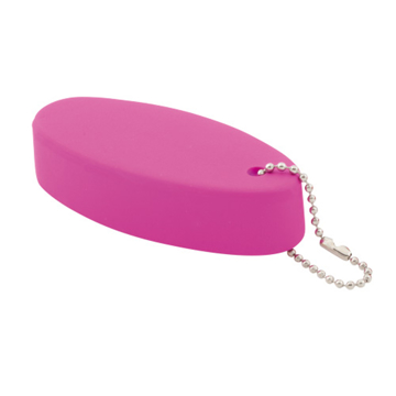 Oval Floating Keyring in pink