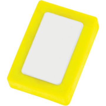 Rectangle Snap Eraser in yellow and white