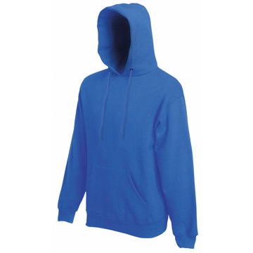 Classic Hoodie in blue with drawstring  and double fabric hood