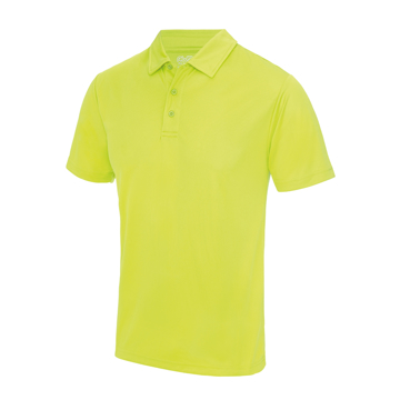 Cool Polo in lime green with matching coloured buttons