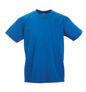 Kids T-Shirt in blue with crew neck