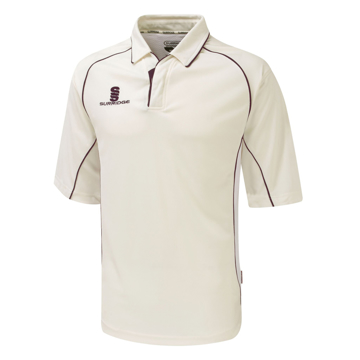 Premier Cricket Shirt 3/4 Sleeve Black Trim
