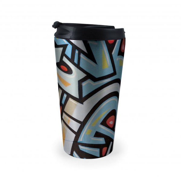 rio travel mug with graphic print