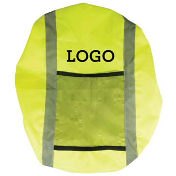 Rucksack Cover in yellow with 1 colour print logo