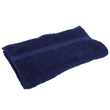 blue folded sports towel