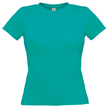 Women-only Tee in green with crew neck