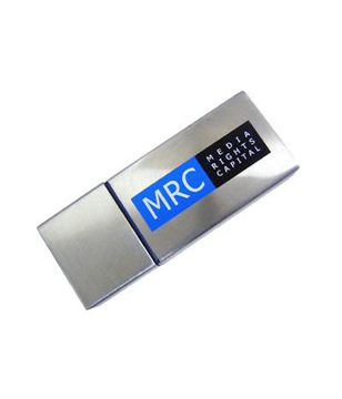 Aztec USB in silver with 3 colour logo