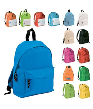 a range of dicovery backpacks in a range of different colours