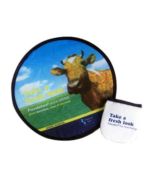 Full Colour Frisbee in full print and white pouch
