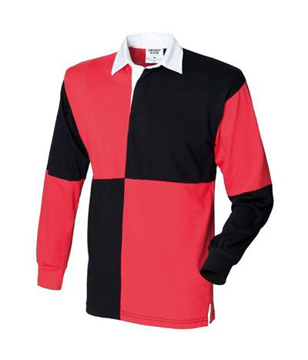 Long Sleeve Rugby Shirt With Quartered Design
