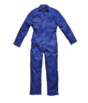Redhawk economy stud front coverall in blue