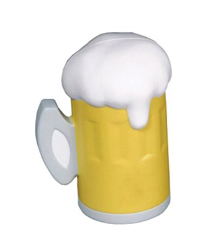 stress toy in the shape of a tankard of beer