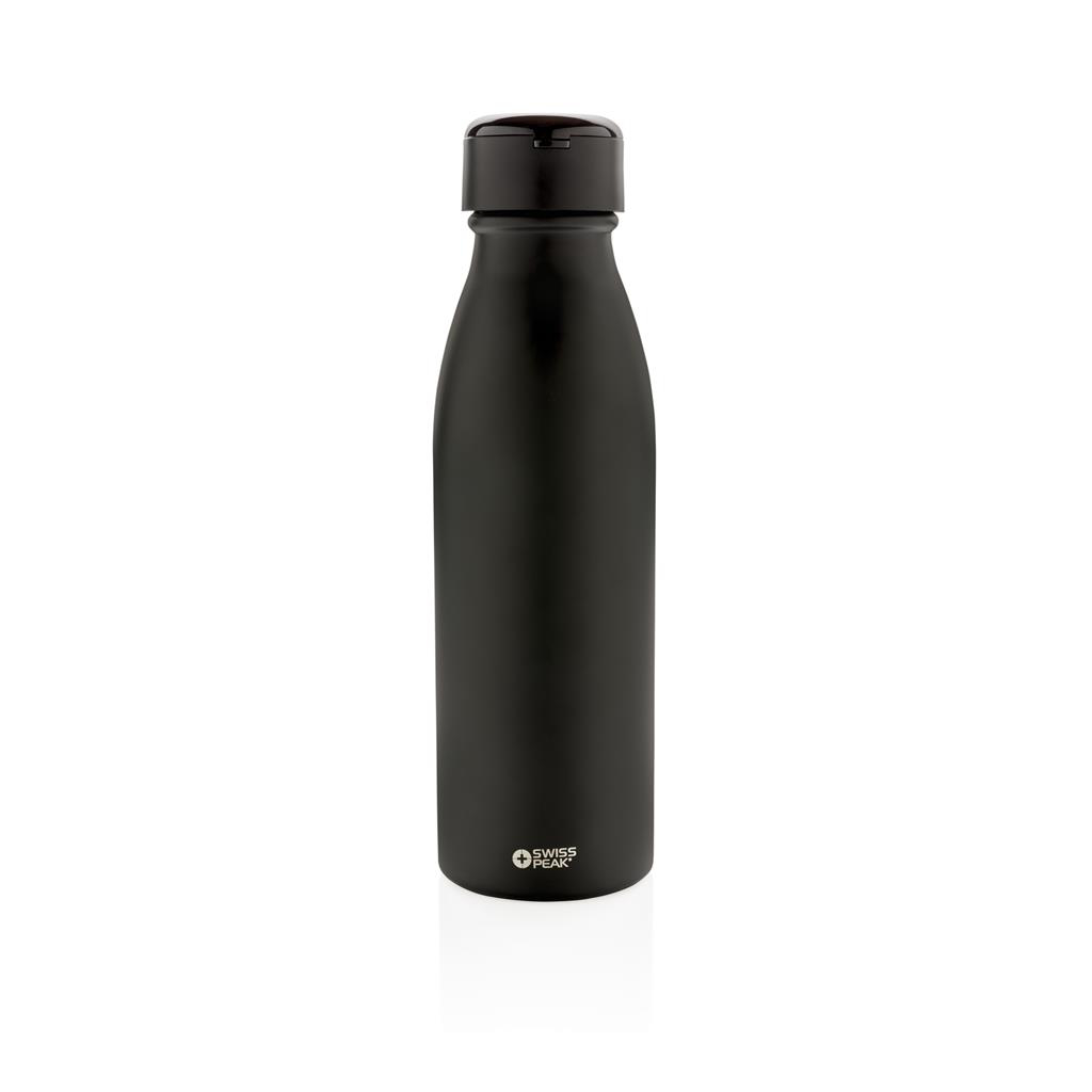 Picture of Swiss Peak vacuum bottle with mini true wireless earbuds