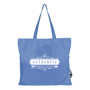 Blue reusable shopper bag for promoting companies