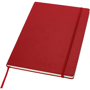 Red A4 executive notebook with a hard cover and elastic closure