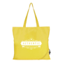 Polyester large shopper bag in yellow