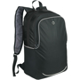 Benton 17" Computer Backpack in black with grey details side view