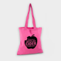 Pink shopper tote bag