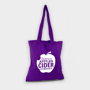 reusable purple tote bag