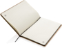 Eco Friendly A5 Kraft Notebook with cream lined papers