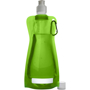 Foldable Water Bottle With Carabiner - Green