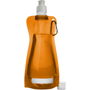 Foldable Water Bottle With Carabiner - Orange