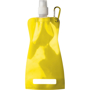 Foldable Water Bottle With Carabiner - Yellow