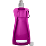 Foldable Water Bottle With Carabiner - Pink