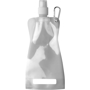 Foldable Water Bottle With Carabiner - Silver