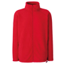 FOTL Full Zip Fleece in red with self-coloured zips to front and pockets