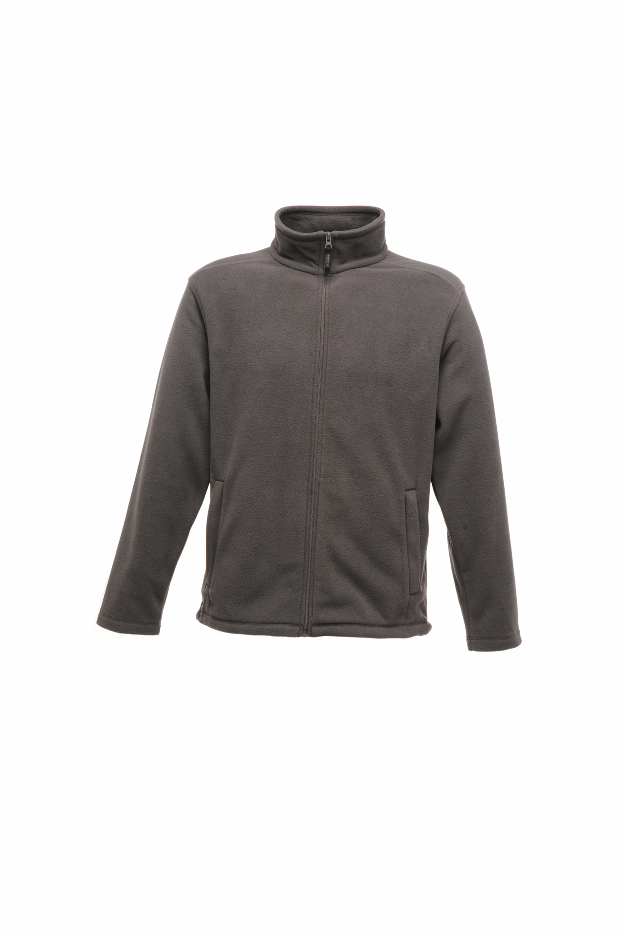 Full Zip Microfleece in grey with 2 zipped lower pockets