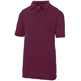 Kids Cool Polo in burgundy with collar and 2 buttons