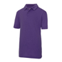 Kids Cool Polo in purple with collar and 2 buttons