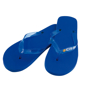 Salti Flip Flops in blue with 4 colour print