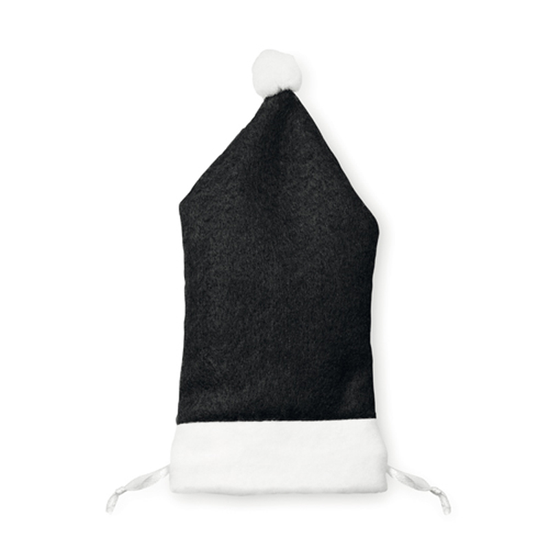 Santa Hat Phone Holder in black and white