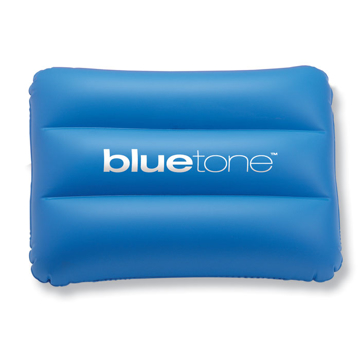 Siesta Beach Pillow in blue with 1 colour print