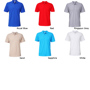 Softstyle Double Pique Short Sleeve Polo with collar and 2 colour matched buttons