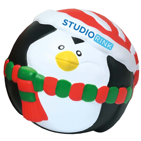 Promotional Stress Christmas Penguin Ball | AMT Marketing Ltd