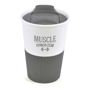 Promotional 350ml take out mug in grey and white