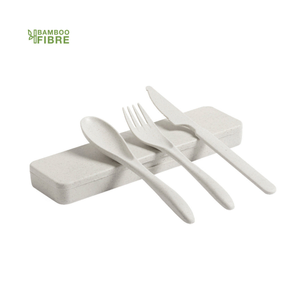 Bamboo cutlery set