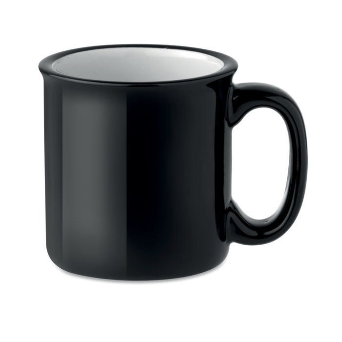 Vintage ceramic mug black