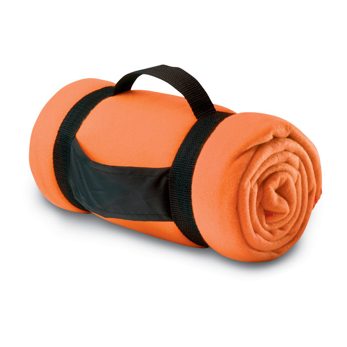 fleece blanket orange