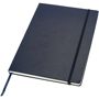 Navy A4 executive notebook with a hard cover and elastic closure
