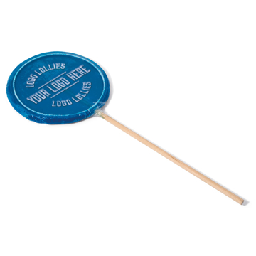 large lolly pop with a business or company name embedded 