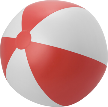 Extra Large Beach Ball in red and white