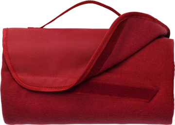 Fleece Picnic Blanket in red