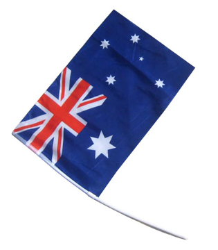 Hand Waving Flag Australian flag