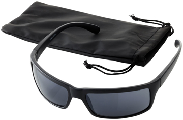 Sturdy Sunglasses in black with black pouch